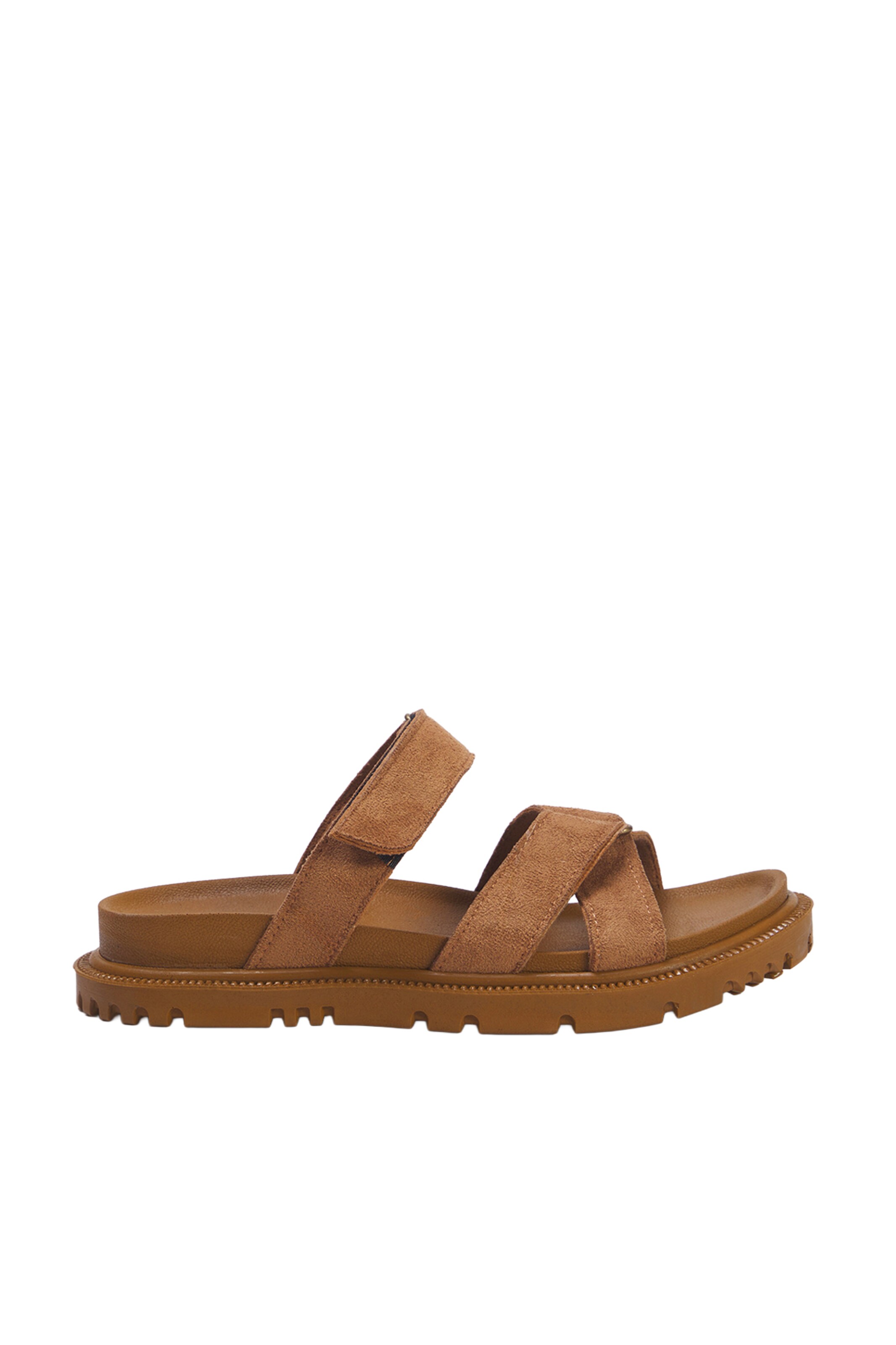 Sandales Trendyol en marron : devant