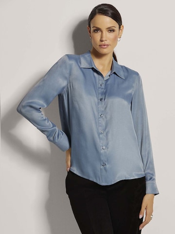 Chemisier MADELEINE en bleu : devant