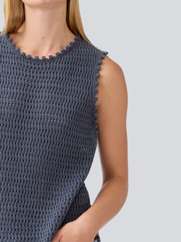 modström - Top de punto 'Mie' en azul