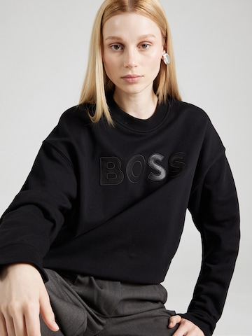 BOSS Sweatshirt 'Econa' i svart