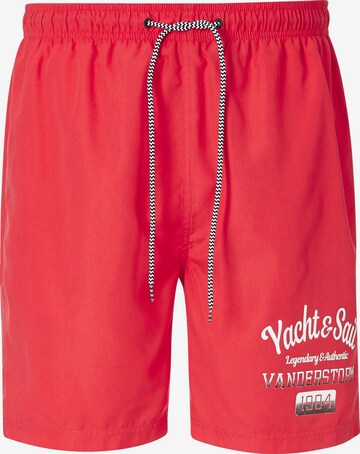 Jan Vanderstorm Board Shorts 'Elian' in Red: front