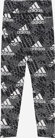ADIDAS SPORTSWEAR Skinny Workout Pants 'Aeroready Designed To Move Brand Love Long' in Black
