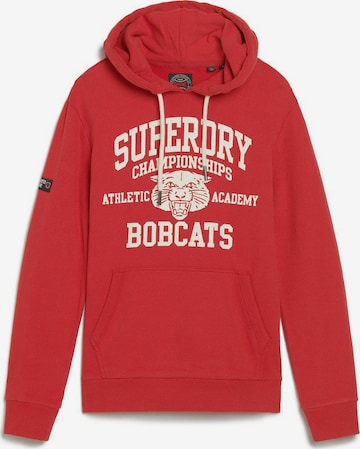 Sweat-shirt Superdry en rouge : devant