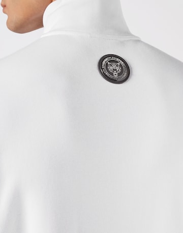 Plein Sport - Casaco em moletão 'Scratch' em branco