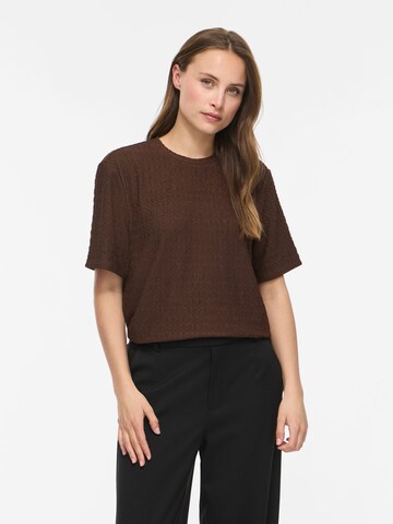 VILA - Camiseta 'VIMonera' en marrón: frente
