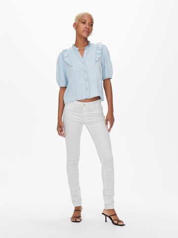 Skinny Jean 'Hill' ONLY en blanc