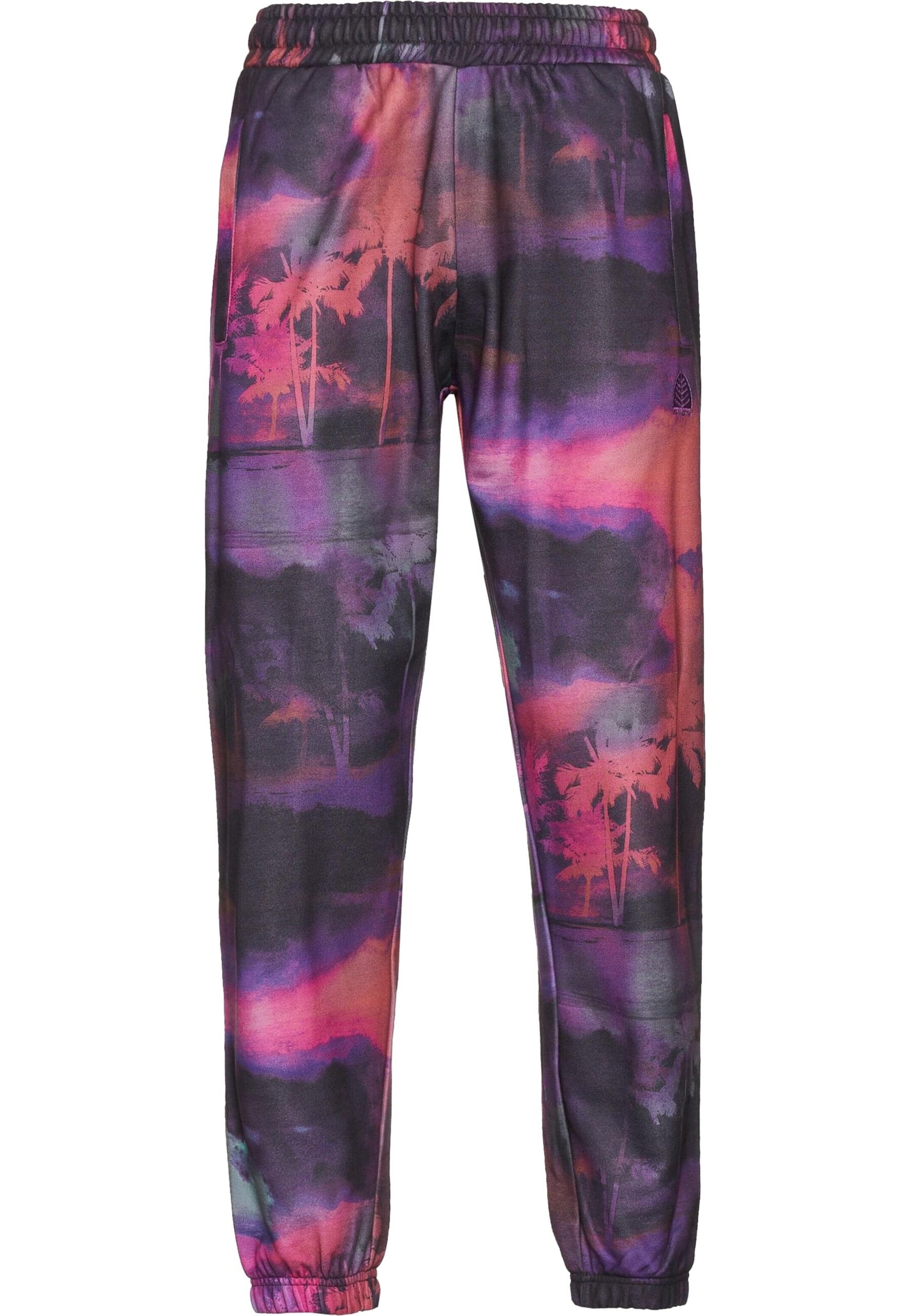 regular Pantaloni sportivi 'Just Rhyse Tropical Ilussion' di Just Rhyse in nero: frontale
