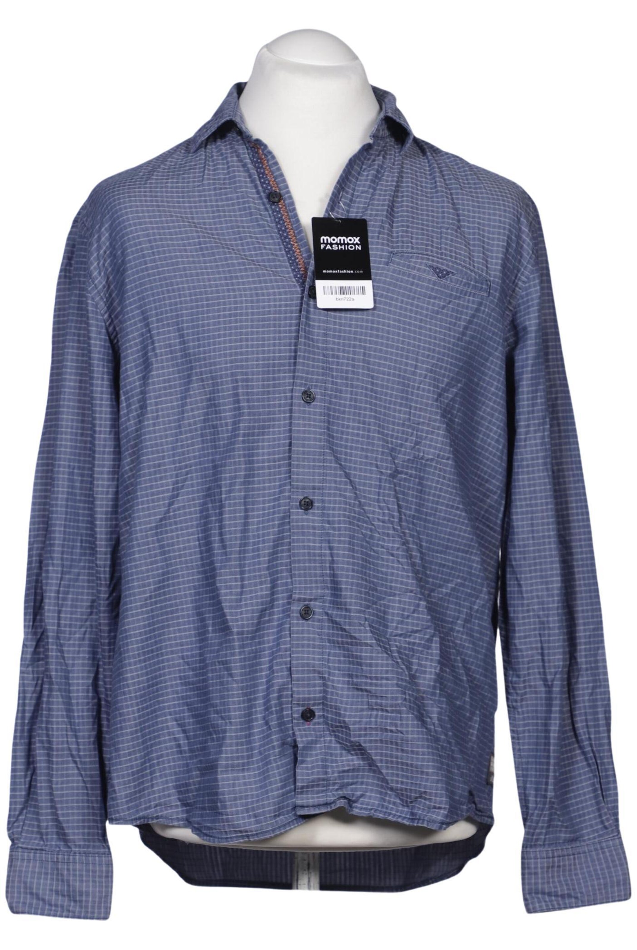 s.Oliver Button Up Shirt in L in Blue: front