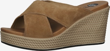 Bama Mules in Beige: front