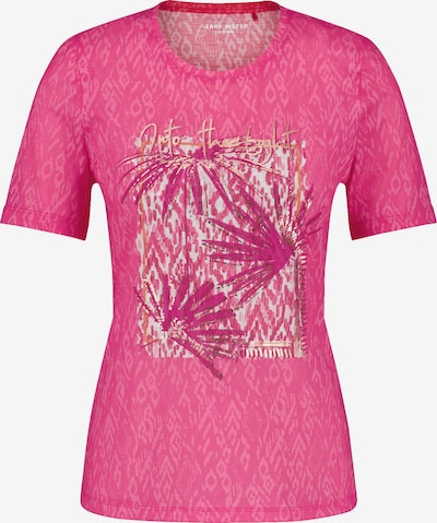 GERRY WEBER Shirt in gold / orange / fuchsia / hellpink / weiß, Produktansicht