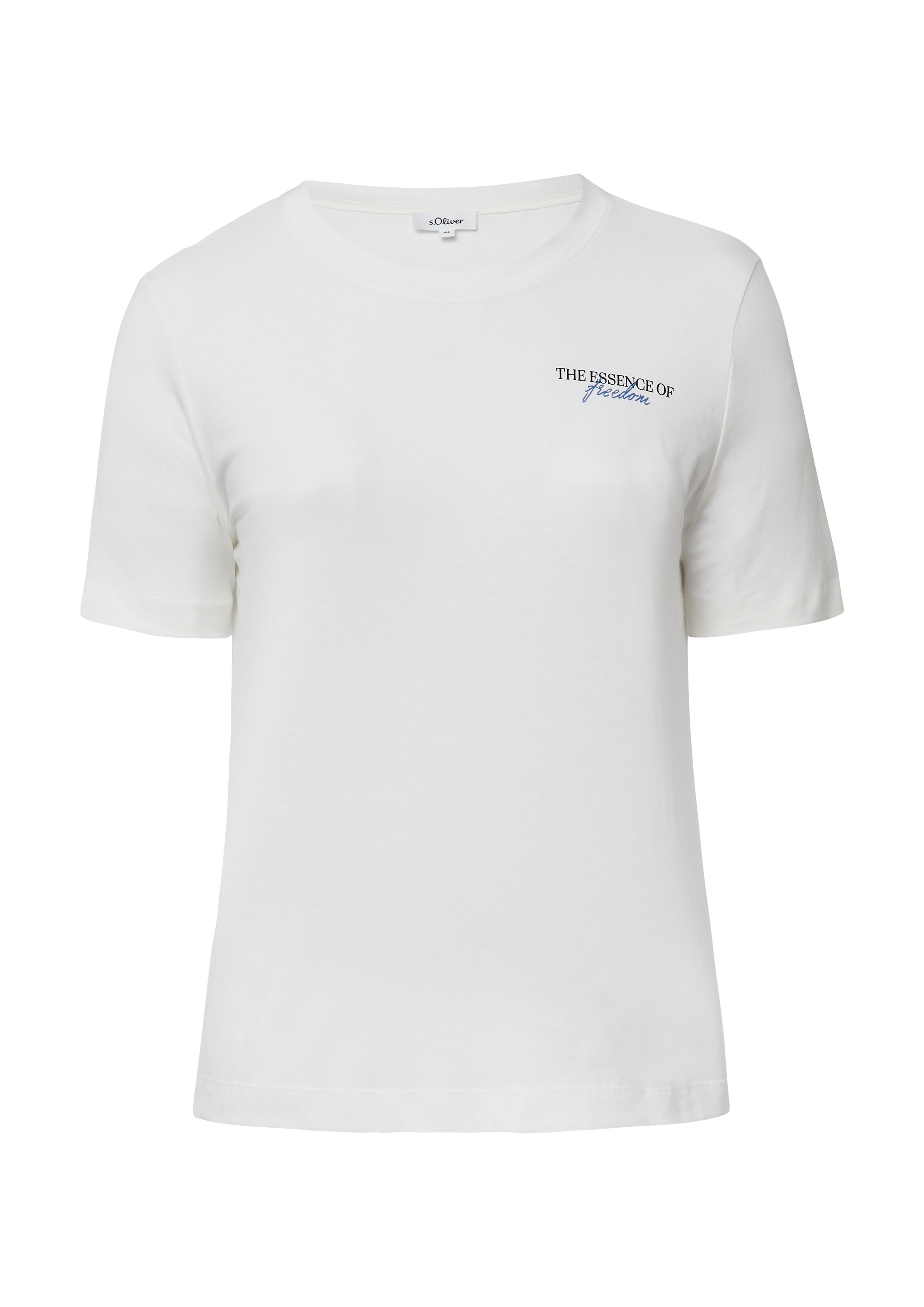 T-shirt s.Oliver en blanc : devant