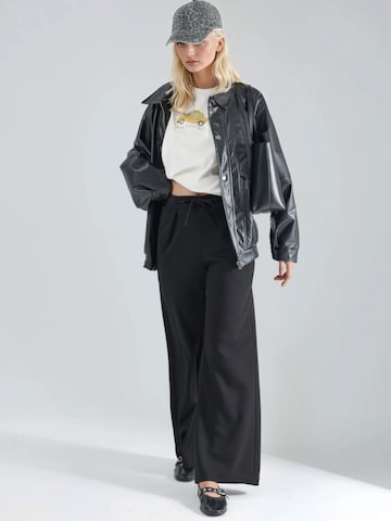 Hiccup Wide leg Broek in Zwart