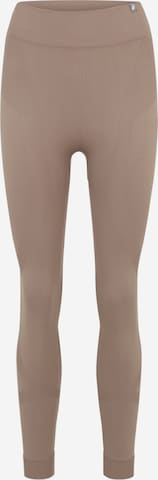 ASICS Skinny Urheiluhousut 'NAGINO FLEX' värissä harmaa: etupuoli