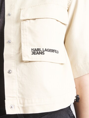 KARL LAGERFELD JEANS Блузка 'UTILITY' в Бежевый