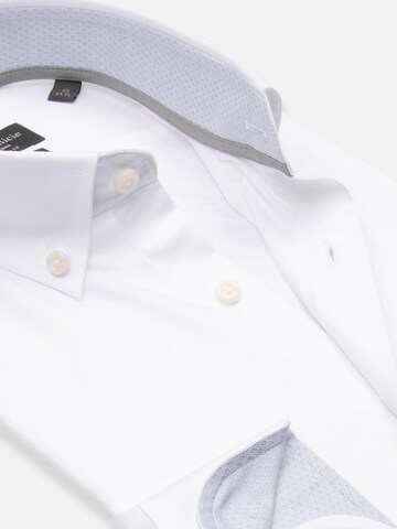 Slim fit Camicia business 'Leonardo' di 7Camicie in bianco