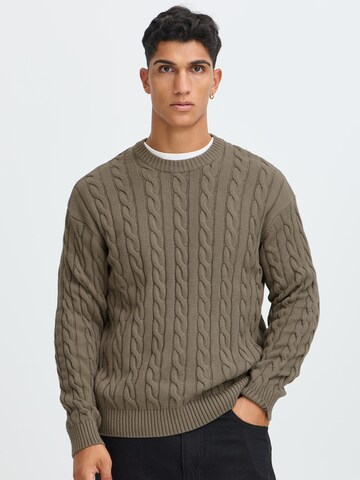 !Solid Sweater 'SDMalcolm' in Brown: front
