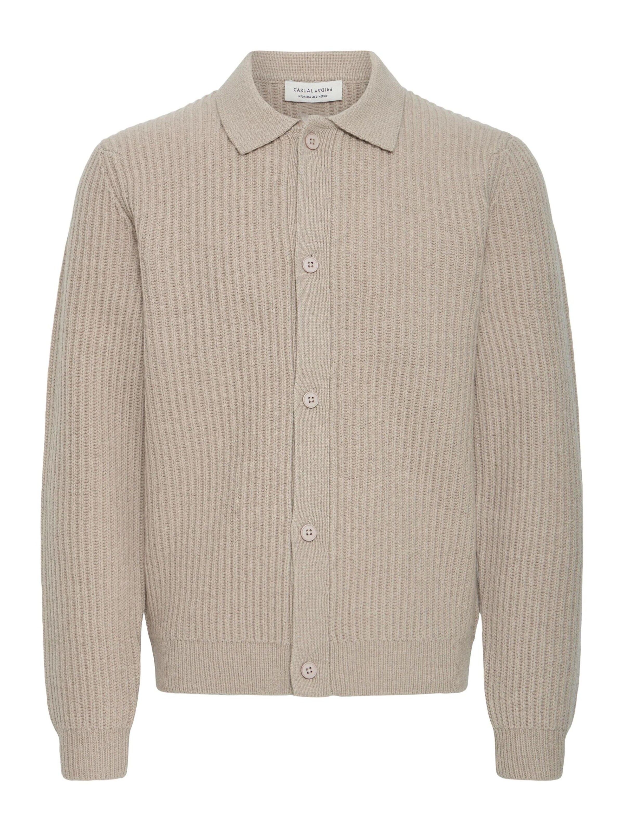 Casual Friday - Cárdigan 'CFAlek Knit' en beige: frente