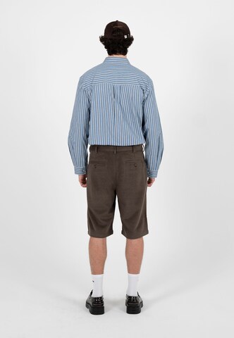 Prohibited Loosefit Bandplooibroek 'Podium' in Bruin