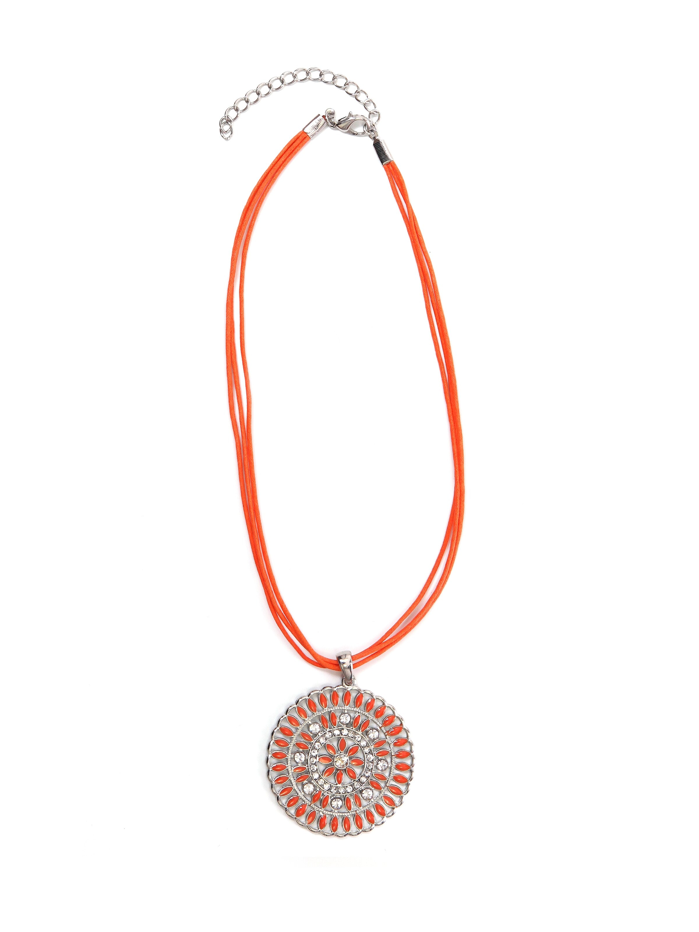 COLLEZIONE ALESSANDRO Necklace 'Marle' in Red: front