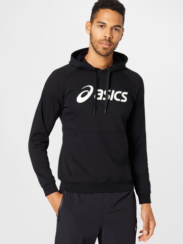 ASICS Athletic Sweatshirt in Black: front