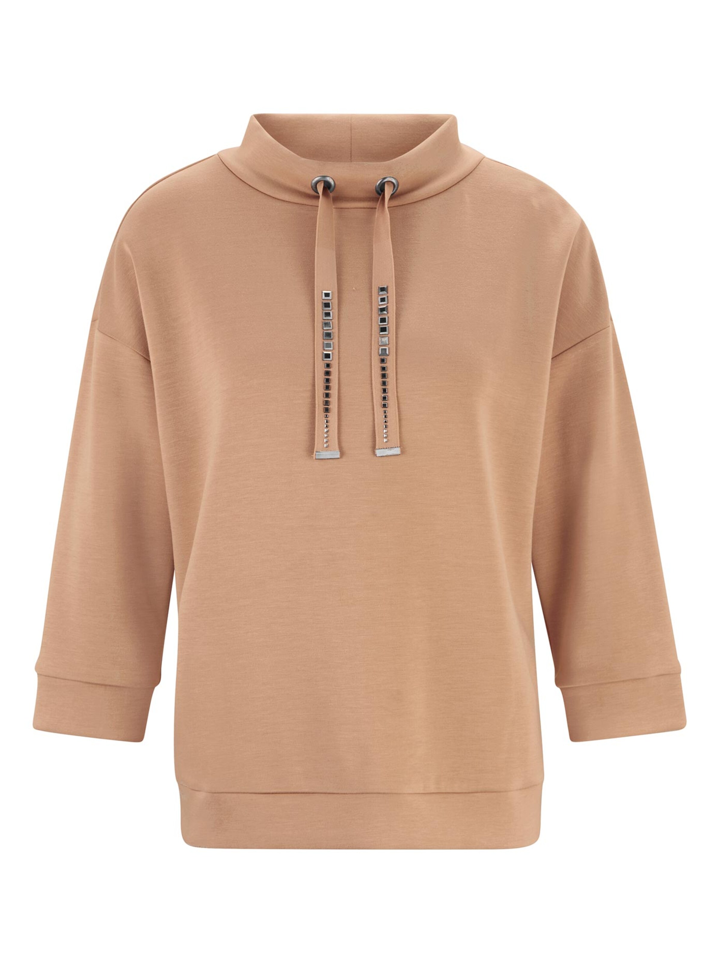 Sweat-shirt heine en beige : devant