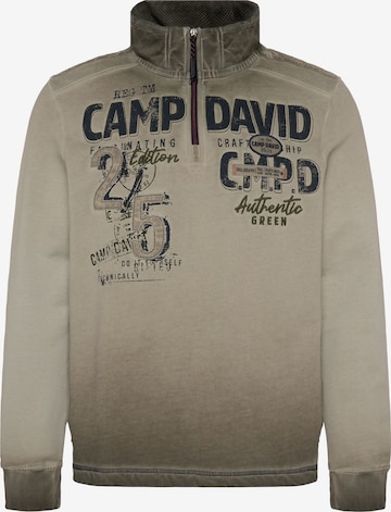 CAMP DAVID Sweatshirt 'The Craftsmen' in Green: front