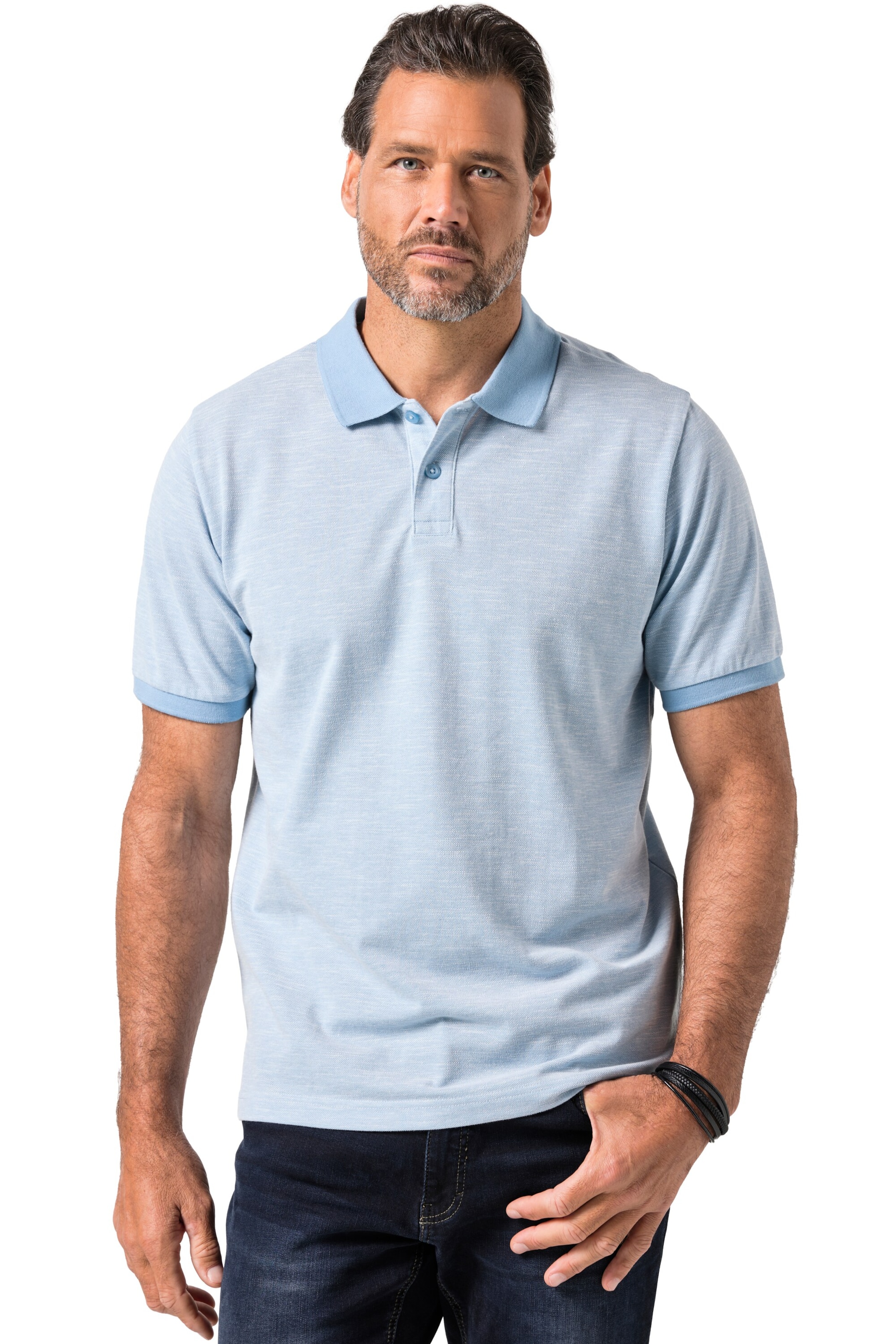 JP1880 Shirt in Blauw: voorkant