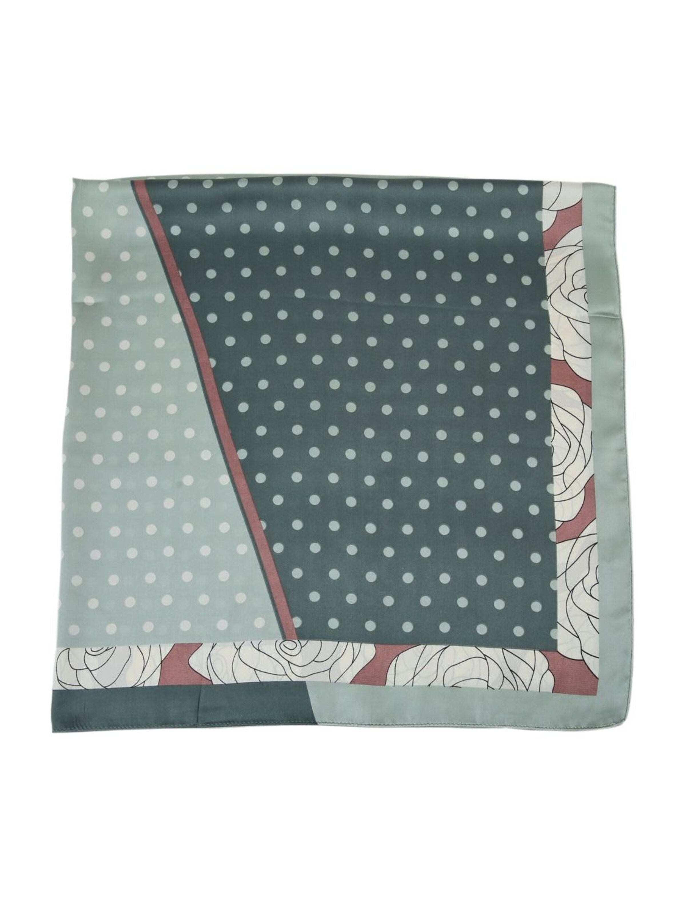 alberto cabale Sjaal 'Grand carré de Soie Fewpoint Zoé' in Groen