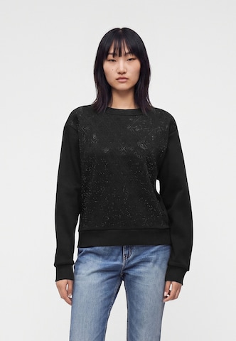 GUESS - Sudadera en negro: frente