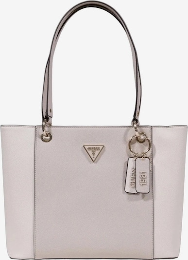 One Size dydžio Pirkinių krepšys 'Guess Sac Bandoulière Bramina Small Satche Off White/Taupe' iš GUESS, spalva – balta, Prekių apžvalga
