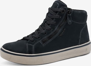 Tamaris Sneakers hoog in Blauw: voorkant