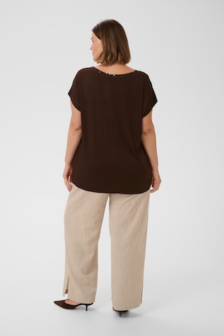KAFFE CURVE Blouse in Bruin
