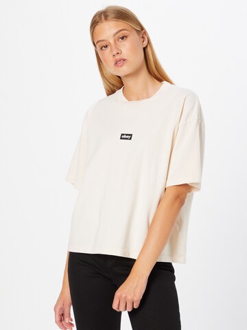 Obey Shirt in Beige: voorkant