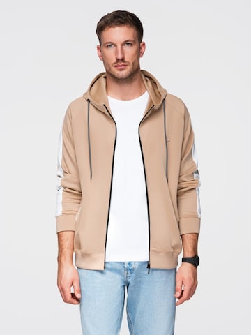 Ombre Sweatjacka i beige: framsida