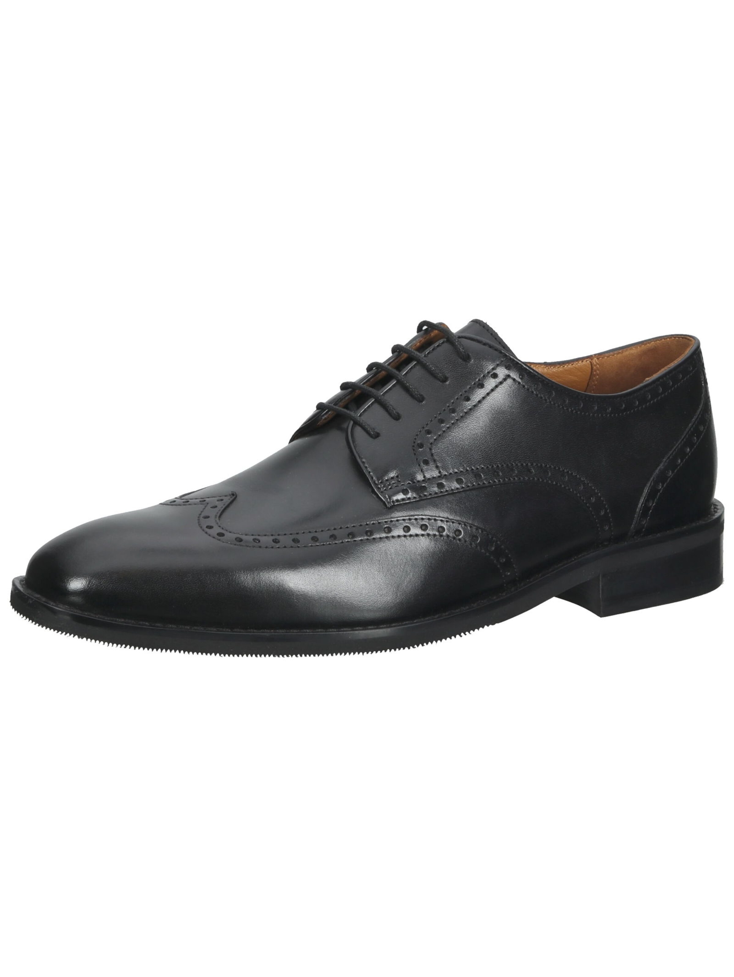 Scarpa stringata di Gordon & Bros in nero: frontale