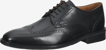 Gordon & Bros Lace-Up Shoes in Black: front