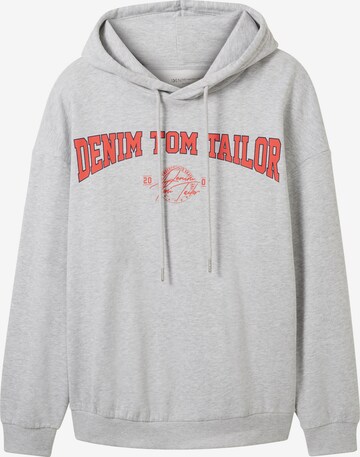 TOM TAILOR DENIM Sweatshirt in Grau: predná strana