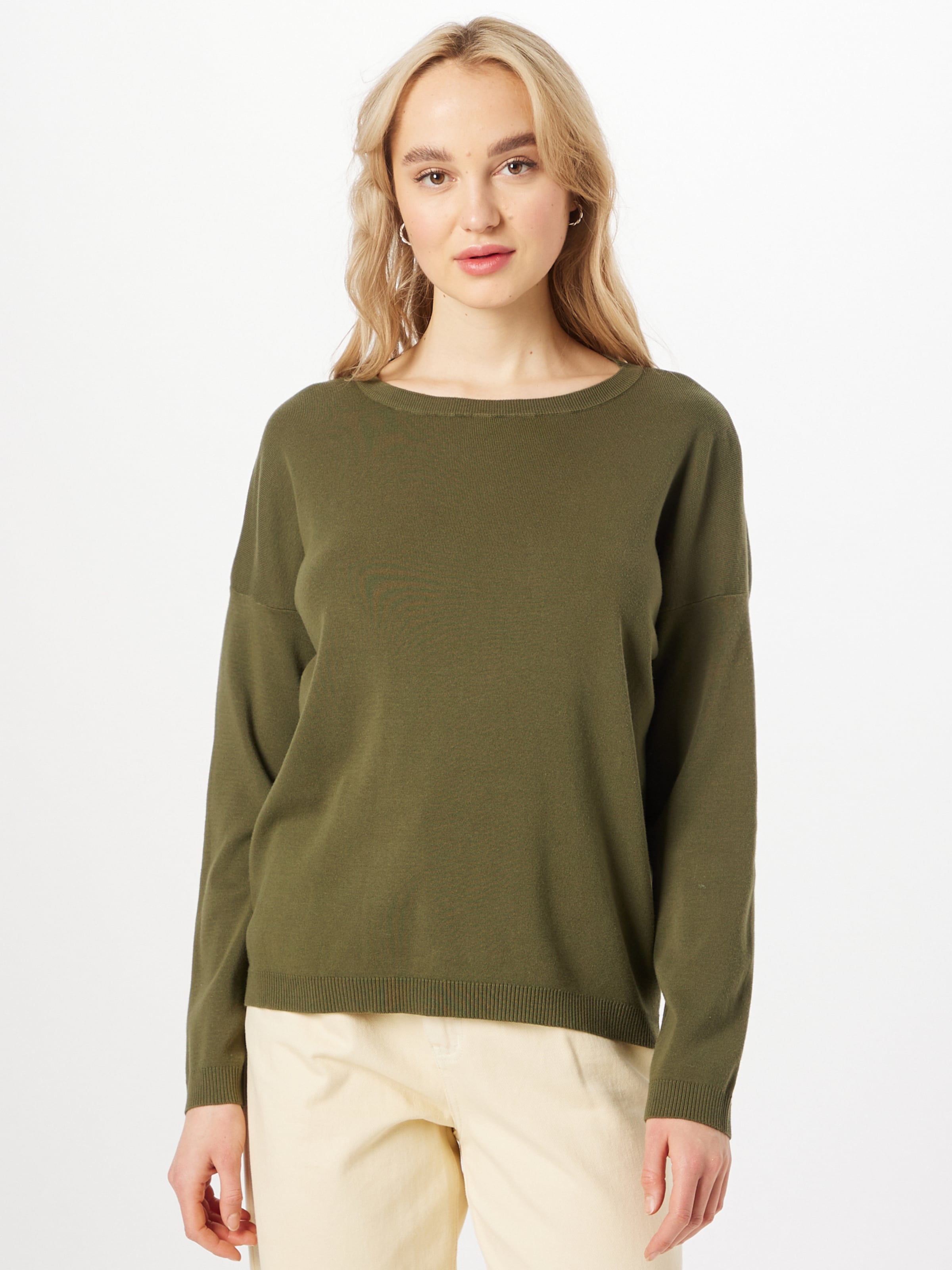Frauen Pullover & Strick UNITED COLORS OF BENETTON Pullover in Khaki - YS38806