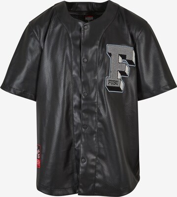 FUBU Regular fit Button Up Shirt in Black: front