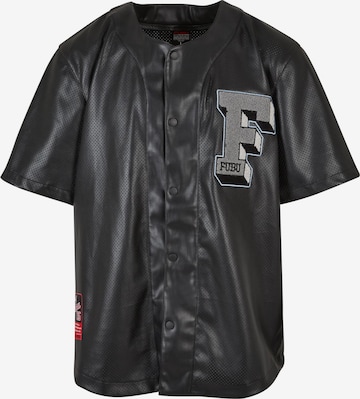 FUBU Button Up Shirt in Black: front