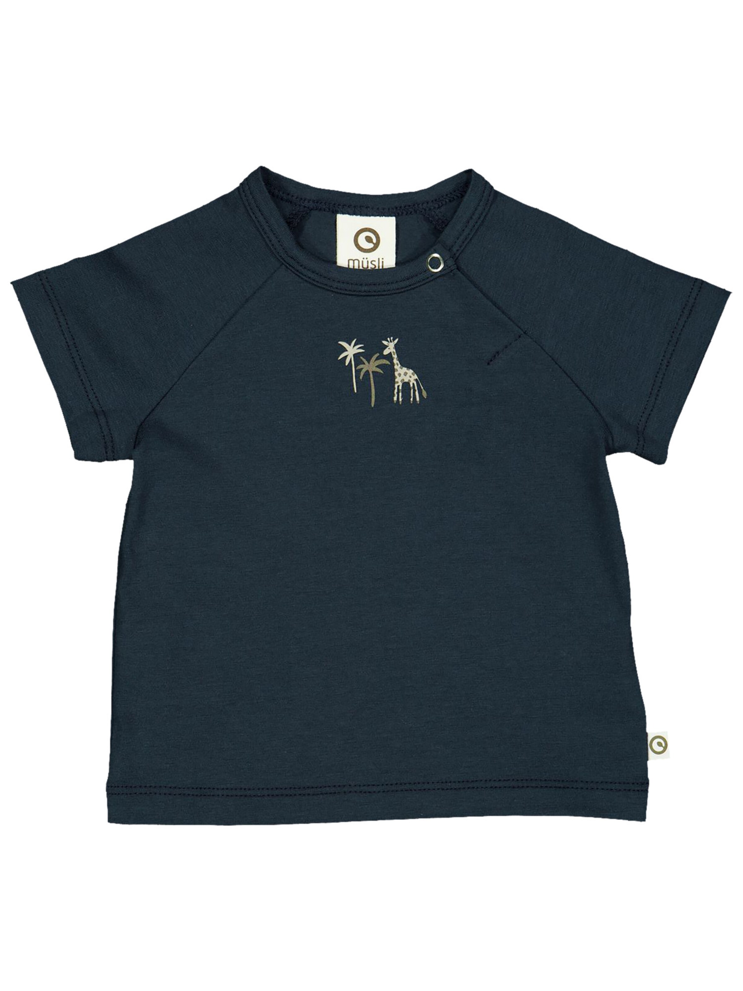 T-Shirt Müsli by GREEN COTTON en bleu : devant