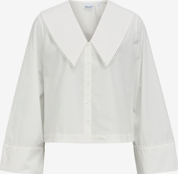 Camicia da donna 'OBJHope' di OBJECT in bianco: frontale