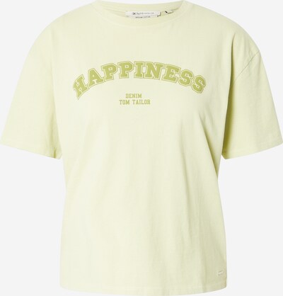 TOM TAILOR DENIM T-Shirt in apfel / pastellgrün, Produktansicht