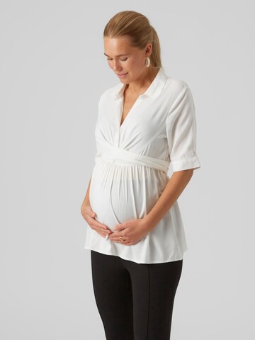 MAMALICIOUS Bluse 'Eline Lia' in Weiß: predná strana