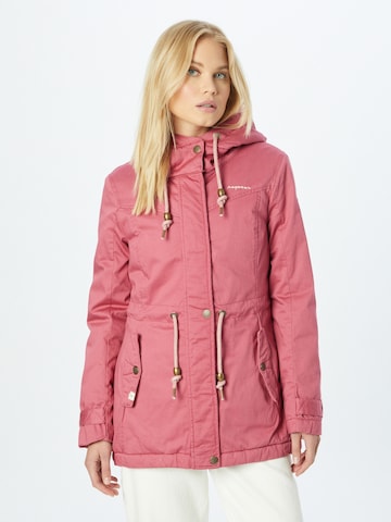 Ragwear Between-Seasons Parka 'RAQUELA' in Pink: front