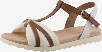 Sandales à lanières TOM TAILOR en blanc : devant