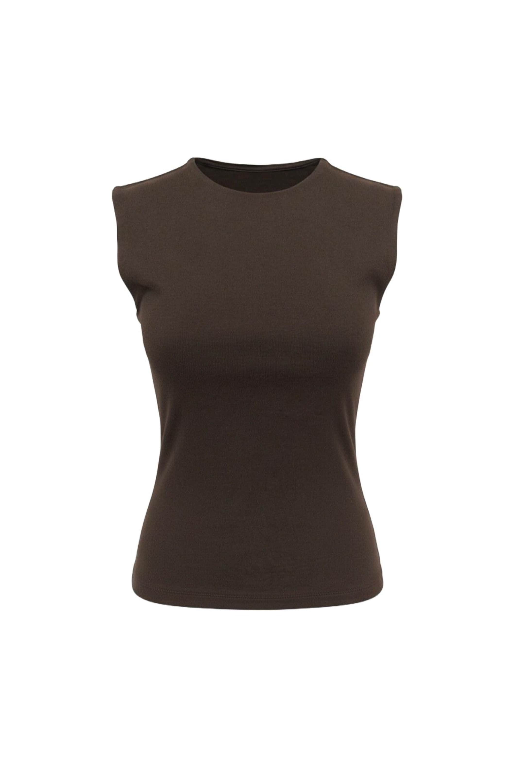 Alexa Dash Top in Braun: Vorderseite