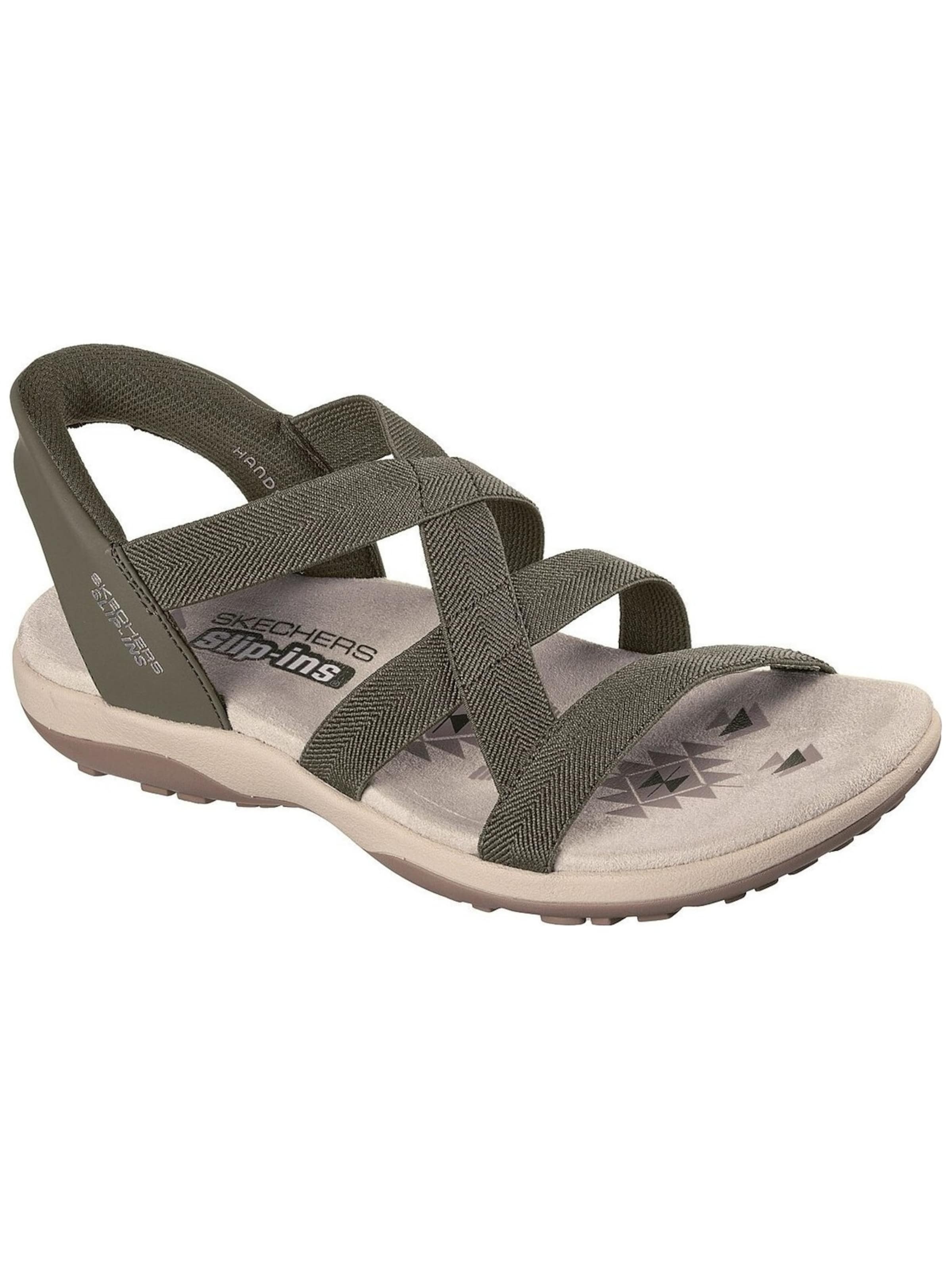Sandales 'Skechers Reggae Slim - Stretch Flex' SKECHERS en vert : devant