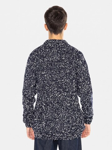 Brava Fabrics Trui 'Two Tones Sweater Navy / Navy' in Blauw