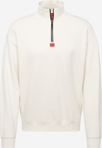 HUGO Red Sweatshirt 'DURTY' in White: front